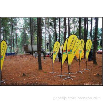 Promotion customized flex silk / cloth / plastic Advertisin